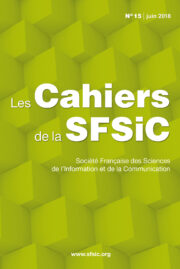 Couverture Cahiers SFSIC 15