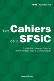 Couverture Cahiers SFSIC 16