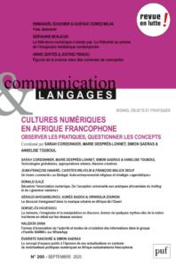 Couverture Communication et langages 205