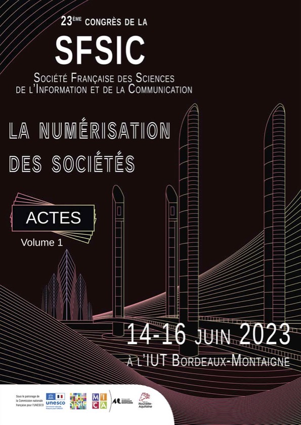 Couverture Actes congrès SFSIC 2023