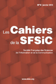 Couverture des cahiers de la SFSIC - numéro 9