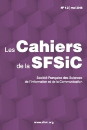 Couverture des cahiers de la sfsic - numéro 12