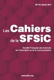 Couverture des cahiers de la SFSIC - numéro 13