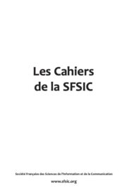 Couverture des cahiers de la SFSIC - numéro 5